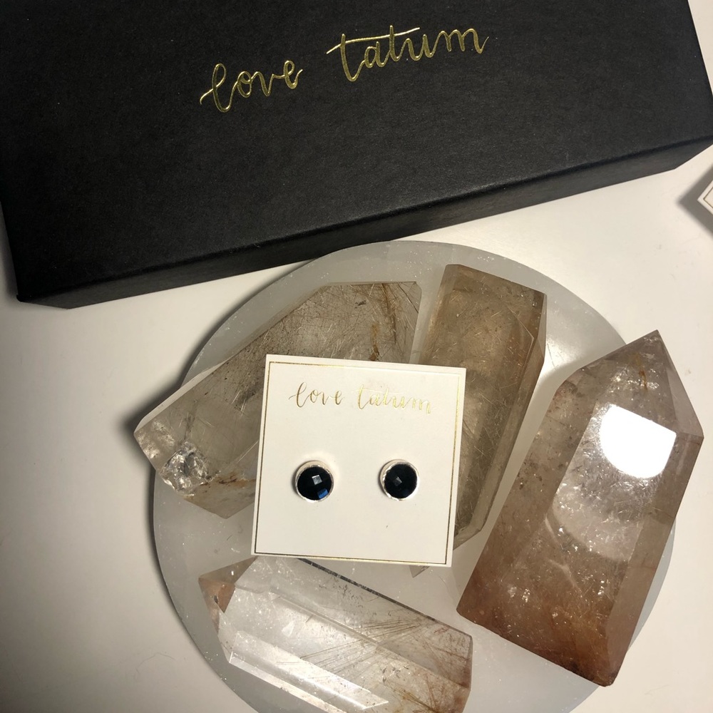 Love Tatum Black Onyx earrings